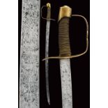 A cavalry sabre with french hilt
