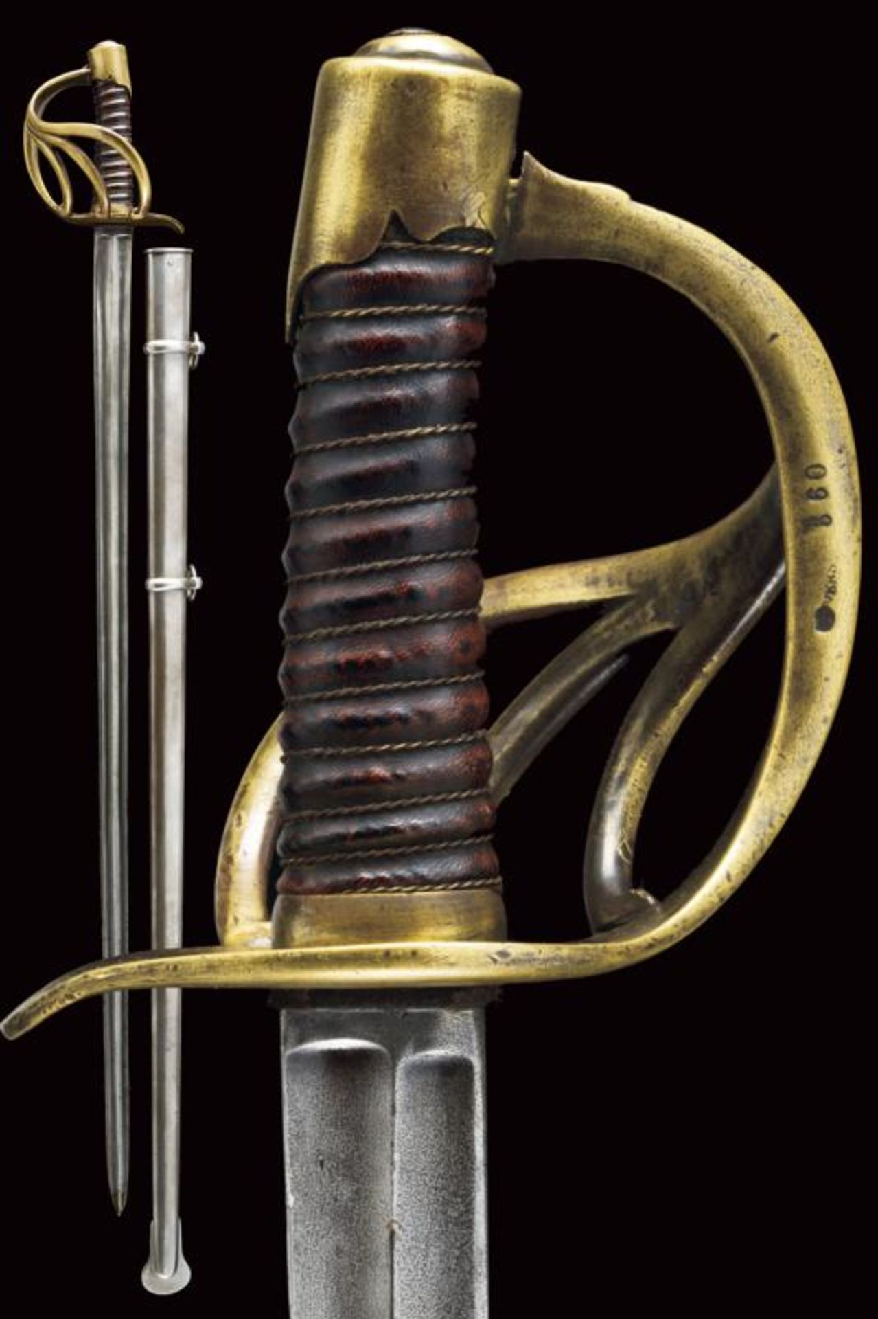 A cuirassier and heavy cavalry sword