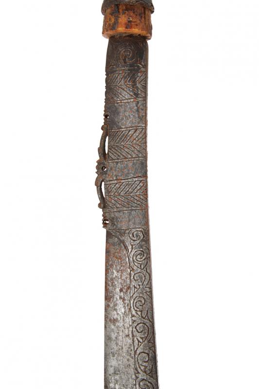 A rare mandau (jimpul) duku amat of the Iban-Dayak - Image 5 of 6