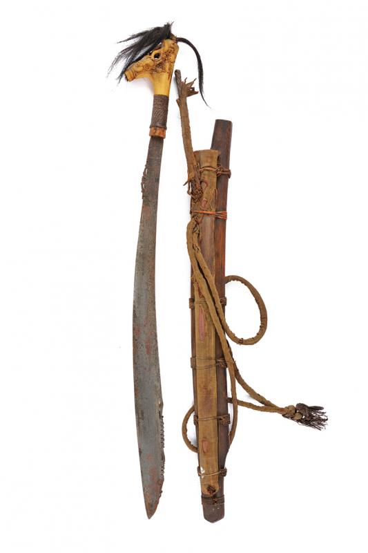 A rare mandau (jimpul) duku amat of the Iban-Dayak - Image 2 of 6