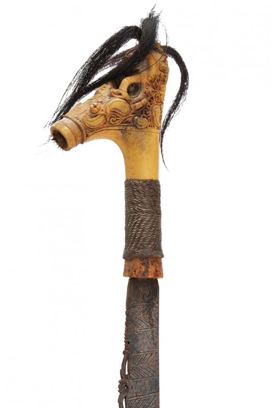 A rare mandau (jimpul) duku amat of the Iban-Dayak - Image 4 of 6