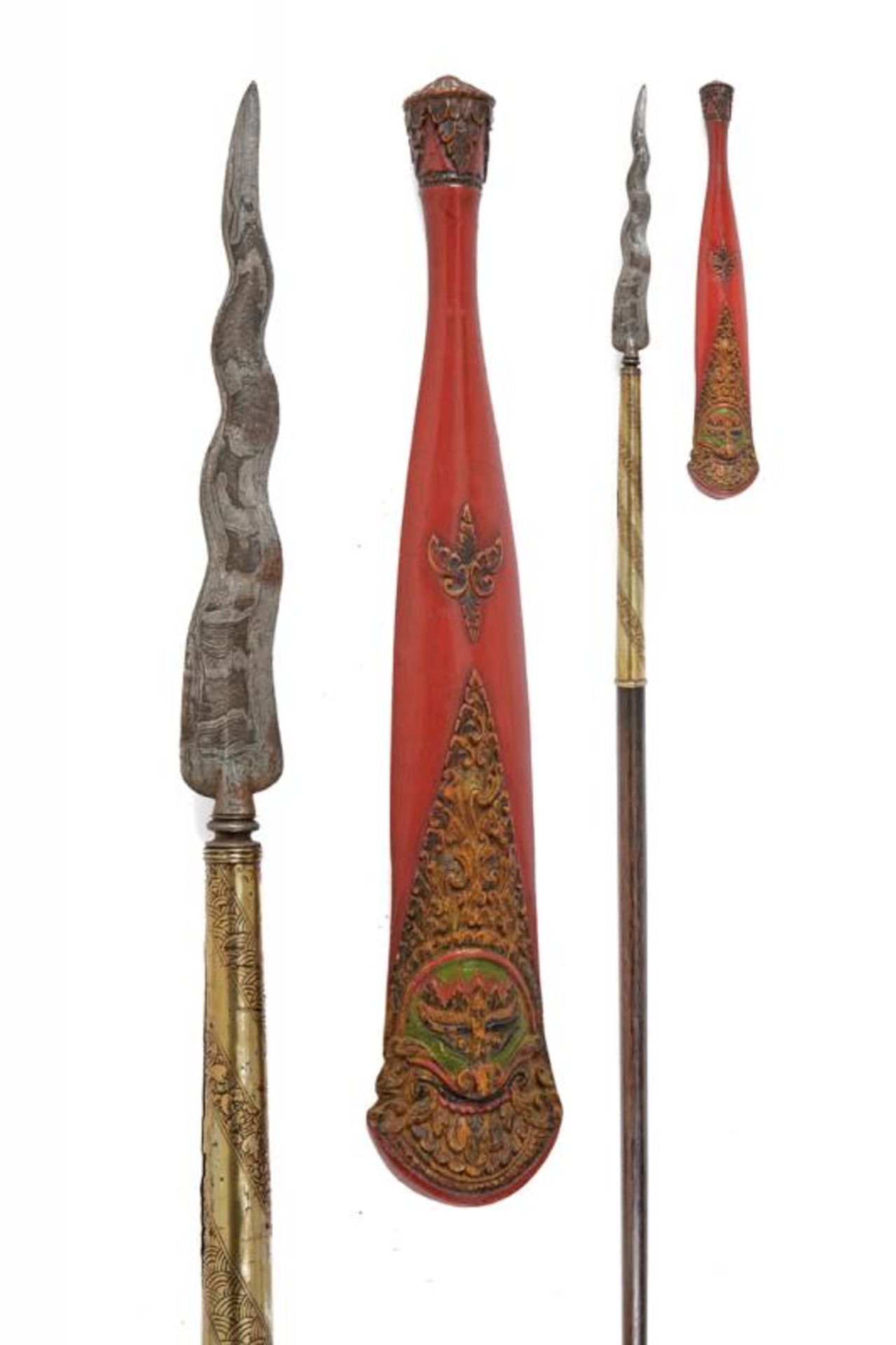 A Tombak (lance) with beautiful scabbard