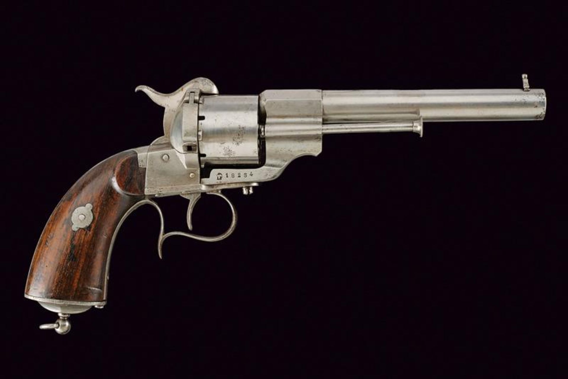 A 'Long Type' Lefaucheux pinfire revolver