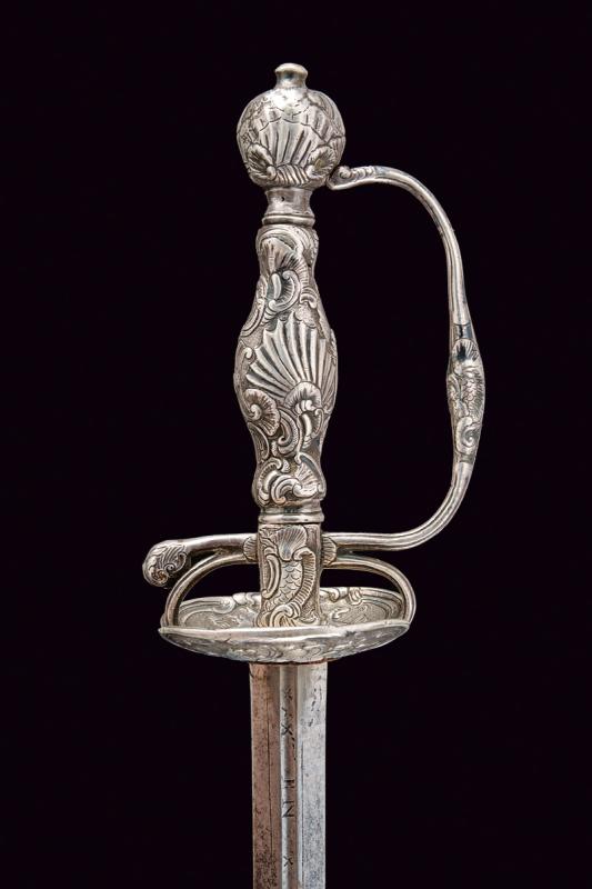 A beautiful silver-hilted small sword - Image 3 of 8