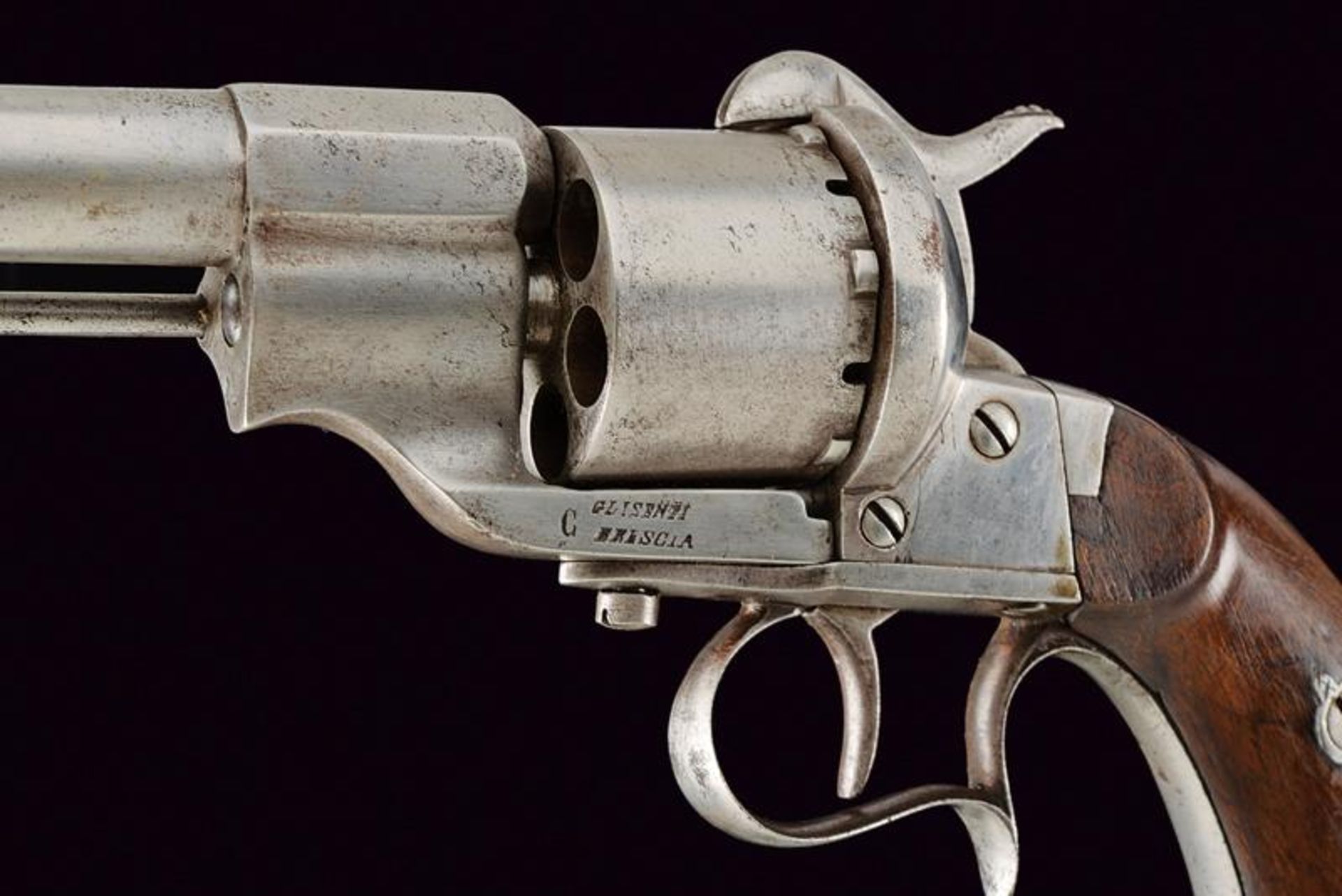 A 'Short Type' Glisenti pinfire revolver - Image 4 of 5