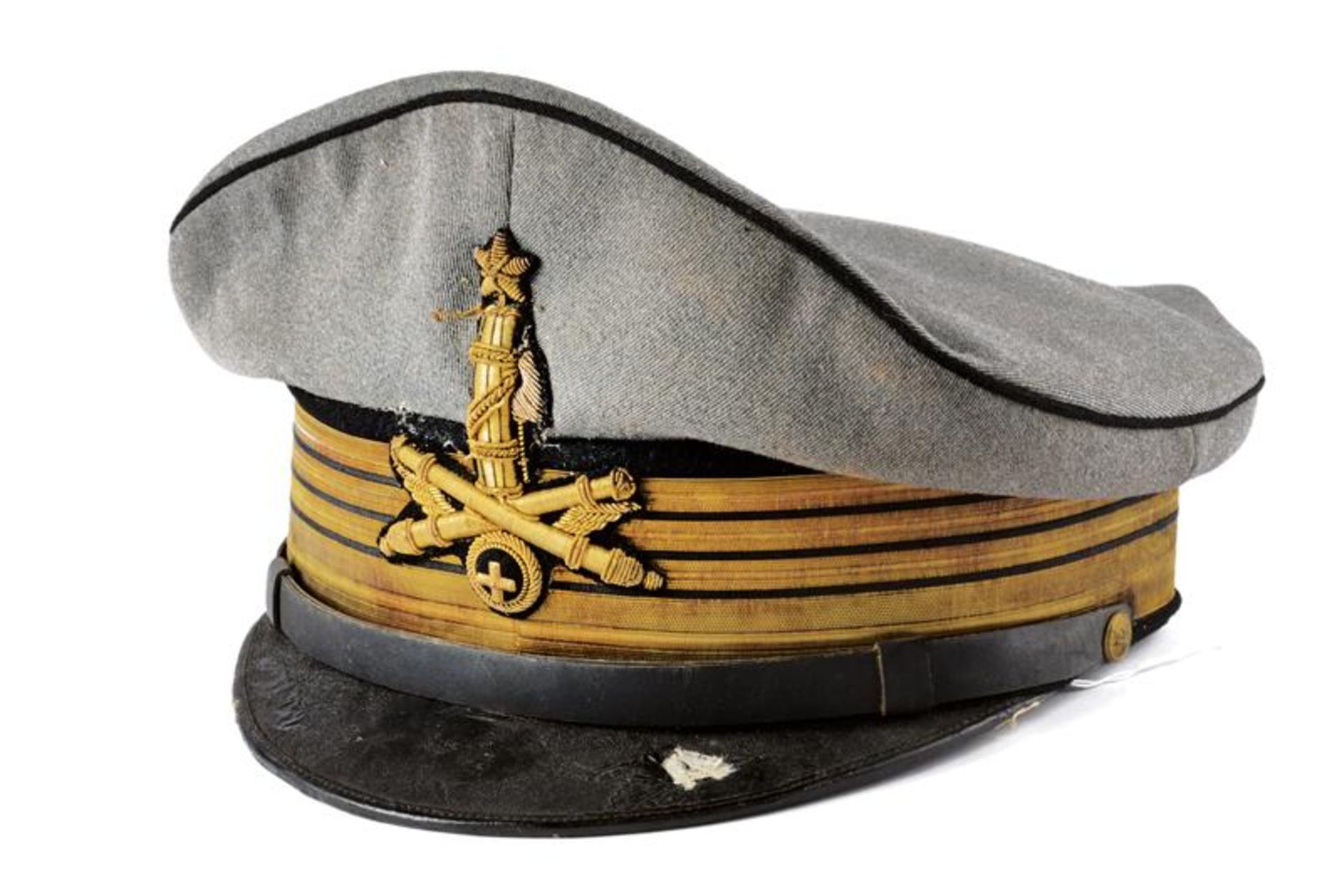 A 1938 model cap for a colonel of the D.I.C.A.T. (Anti-aircraft defence Militia)