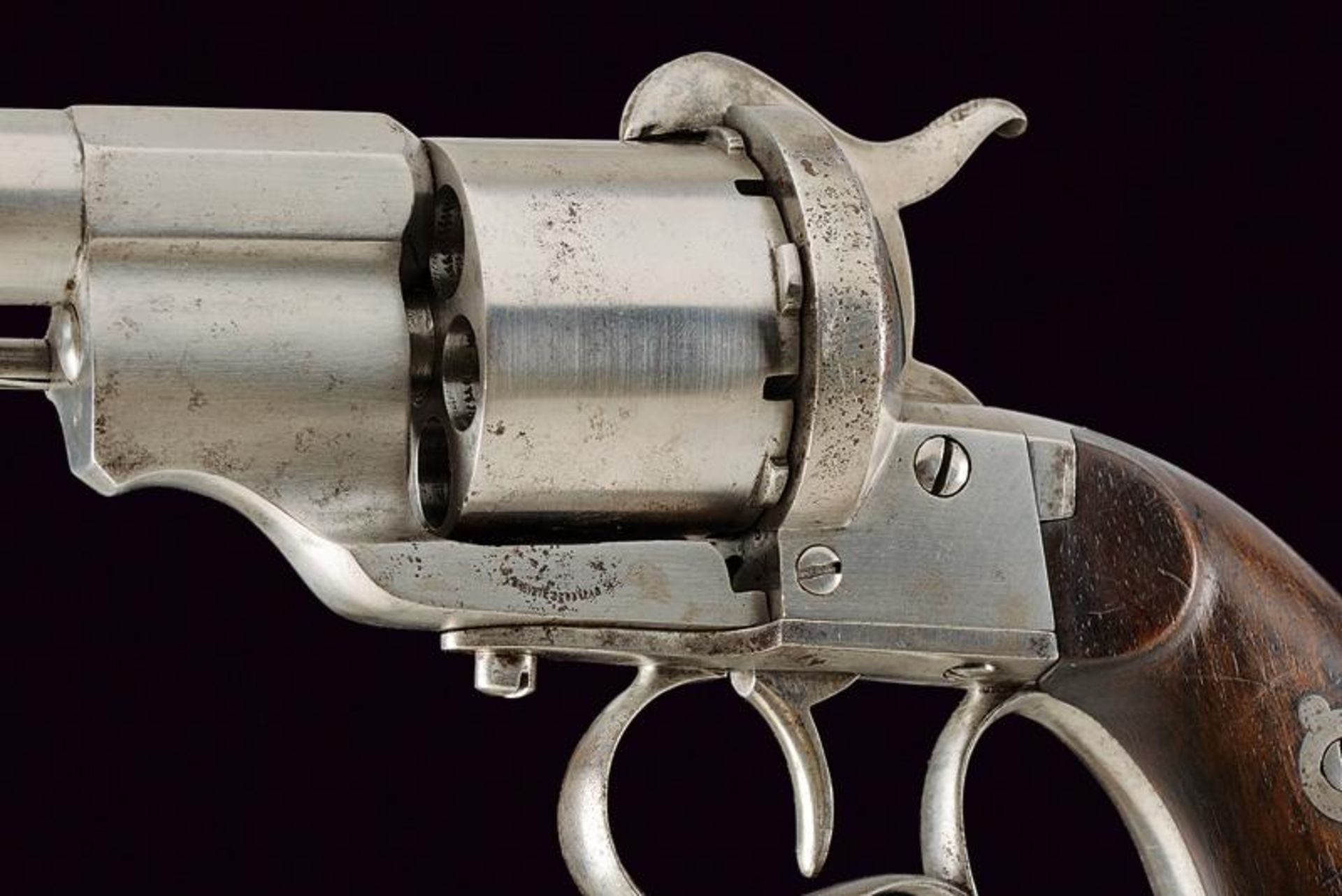 A 'Long Type' Lefaucheux pinfire revolver - Image 3 of 4