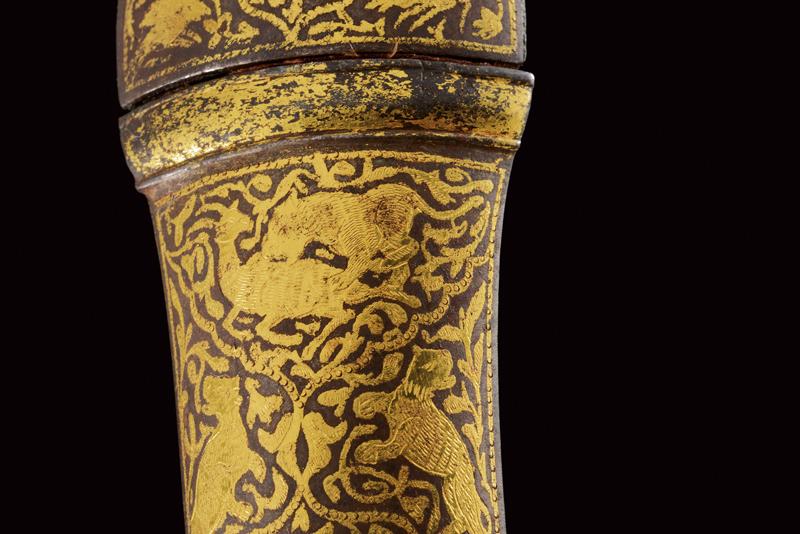 A gold inlaid kandshar - Image 7 of 10