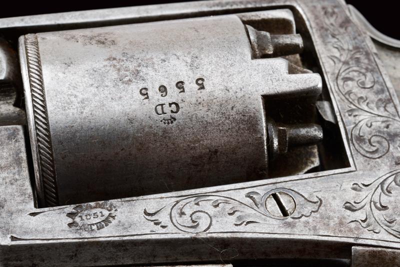 A cased Adams percussion revolver by C. D. Duly - Image 5 of 6