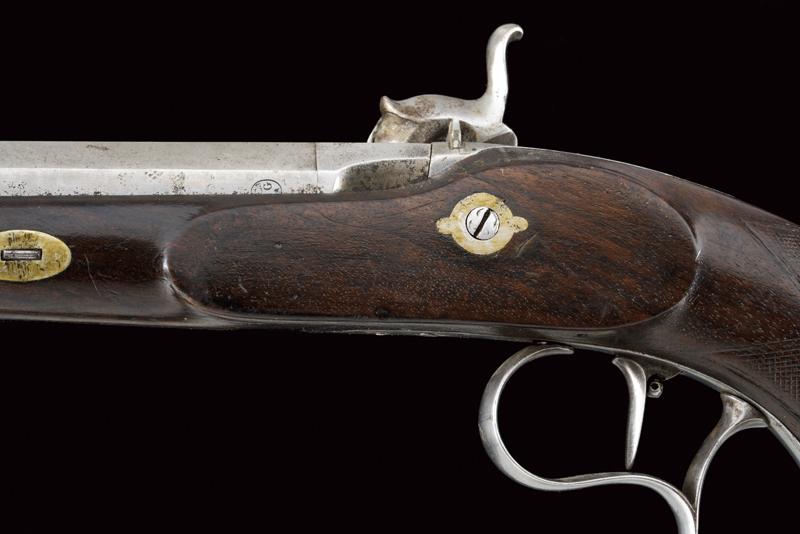 A percussion target pistol by Chaponen - Image 3 of 6