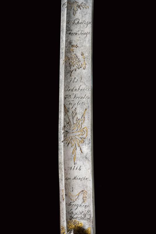 An interesting officer's sabre with battle names and dates - Image 3 of 6