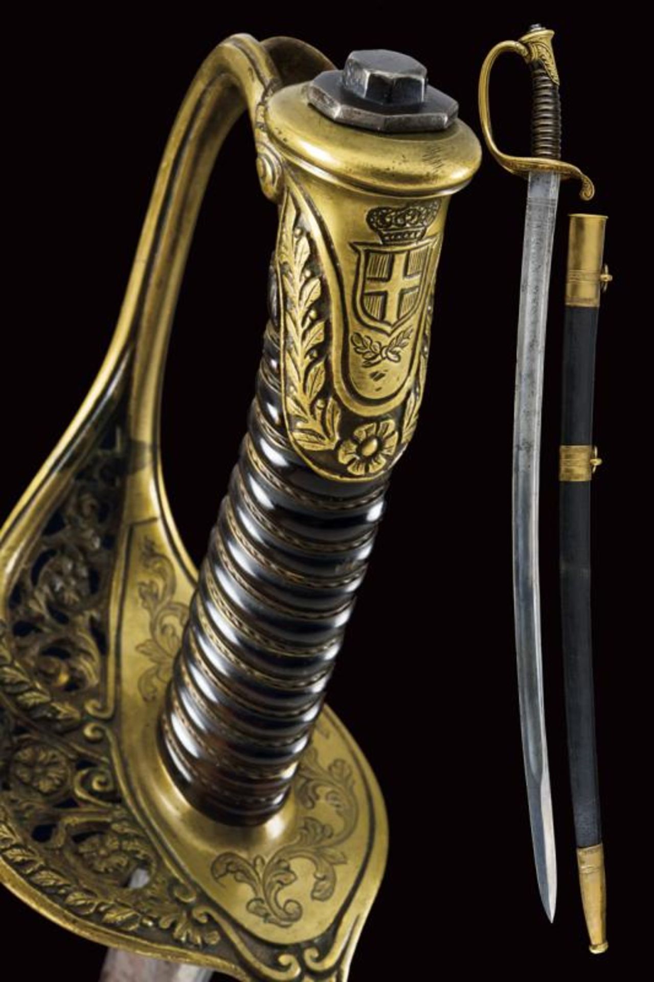 A National Guard officer's sword