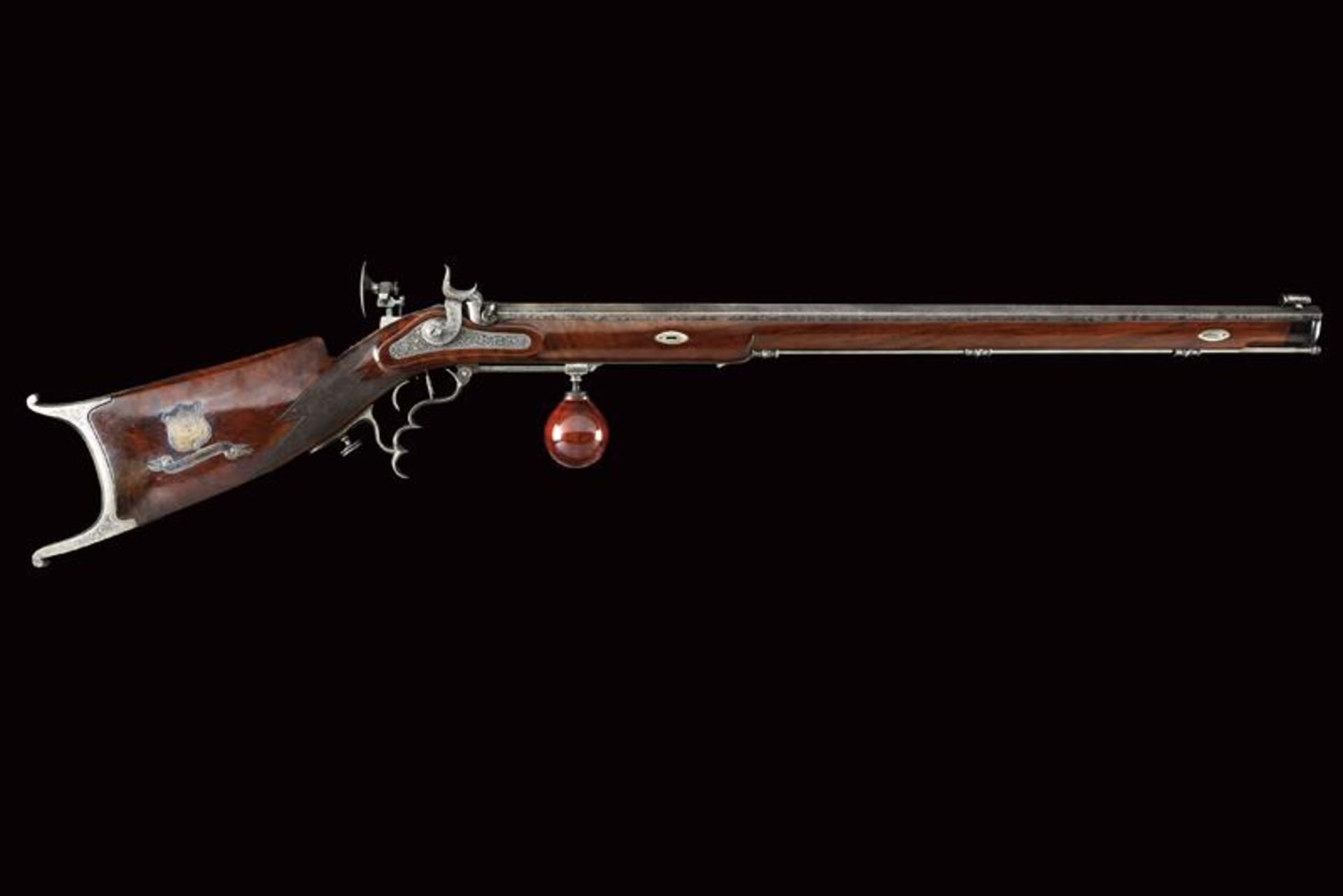 A beautiful presentation percussion target rifle, gifted by King Victor Emmanuel II - Image 12 of 12