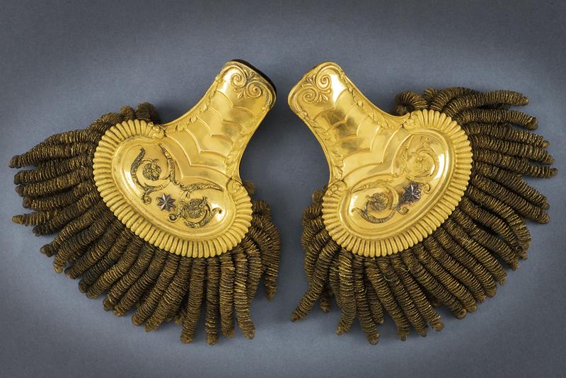 A pair of epaulets for a general of the Noble Guard