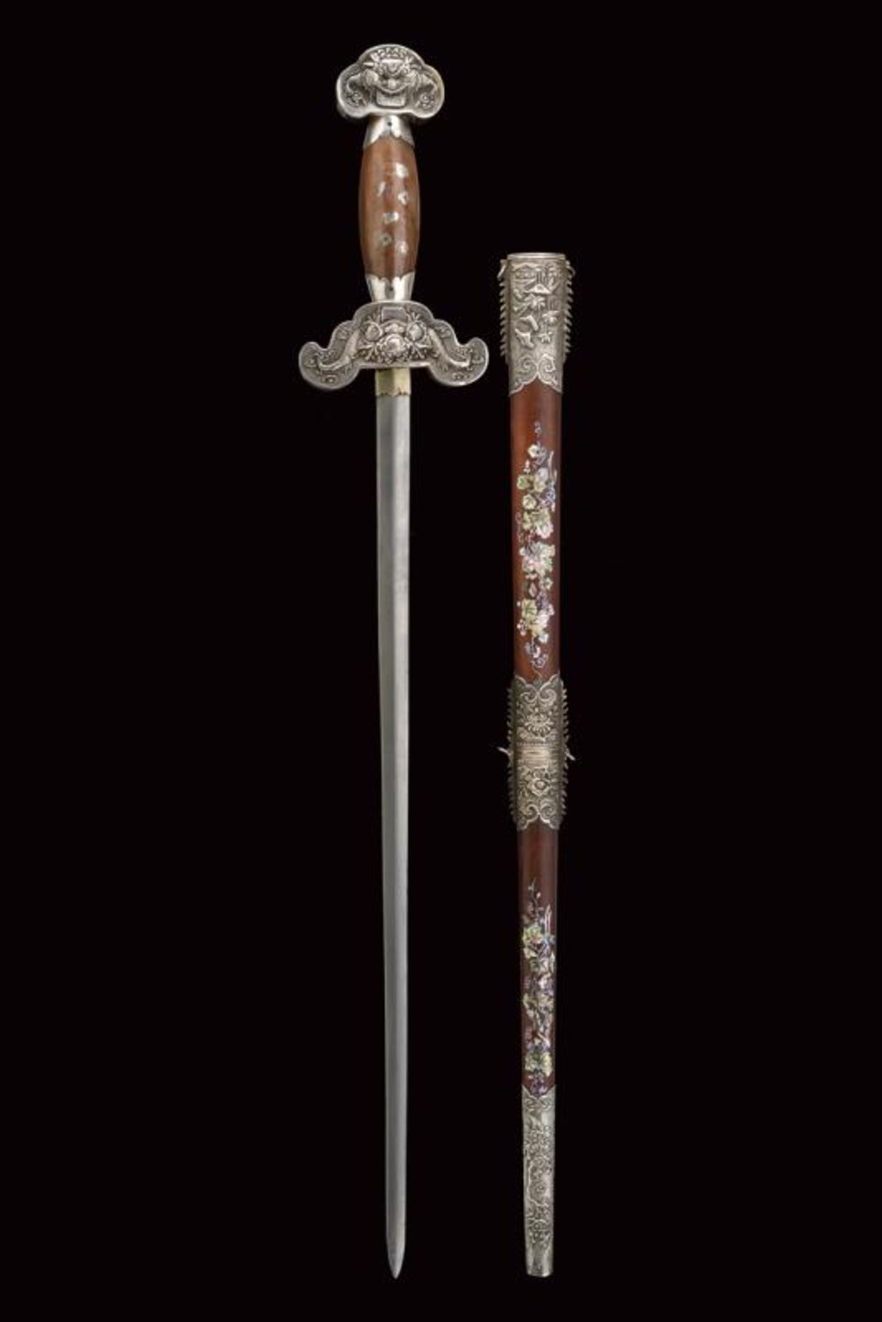 A beautiful silver mounted sword - Image 8 of 8