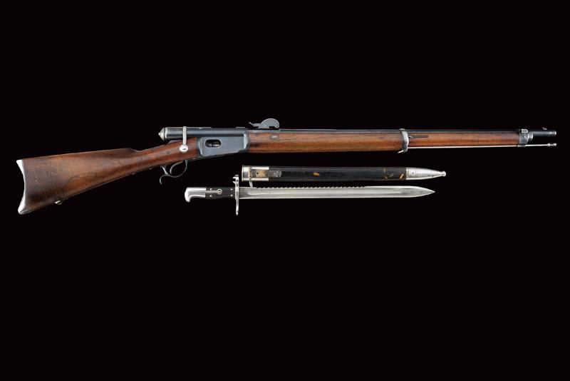 An 1878 model Vetterli rifle with bayonet - Image 10 of 10