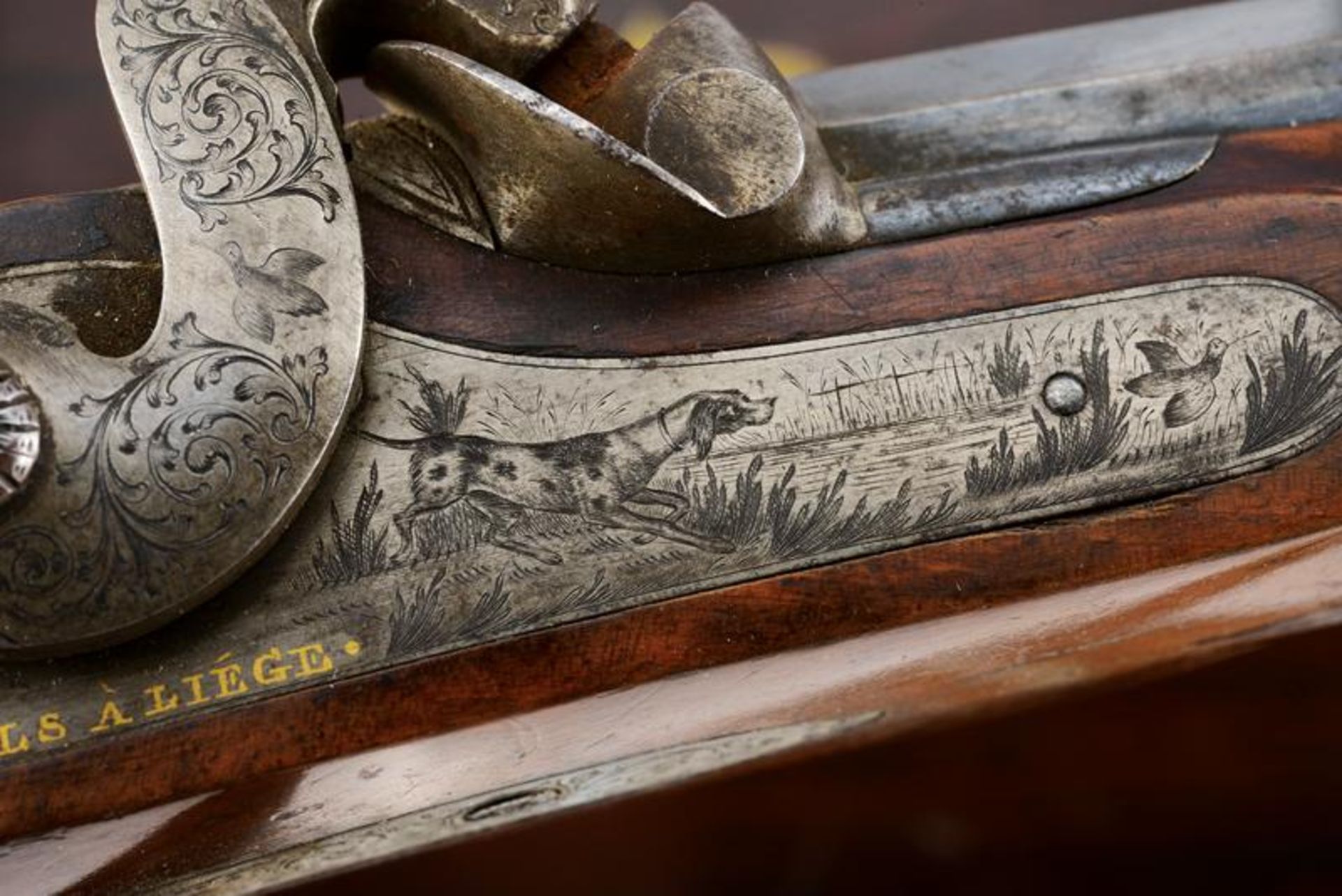 A fine pair of cased percussion pistols by J. B. Ronge, shooting tournament 1st price - Image 10 of 11