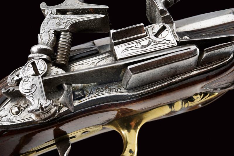 A pair of miquelet flintlock pistols - Image 4 of 8