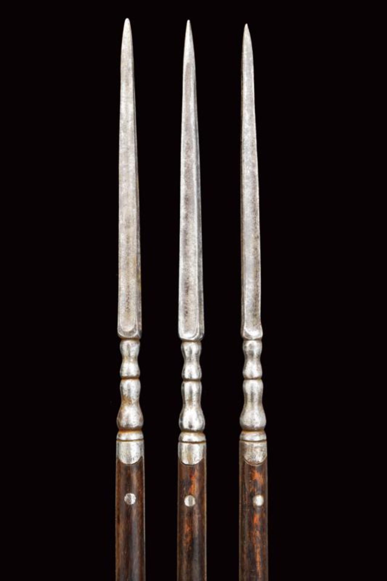 A very rare jarid set with three throwing darts and scabbard - Bild 5 aus 6