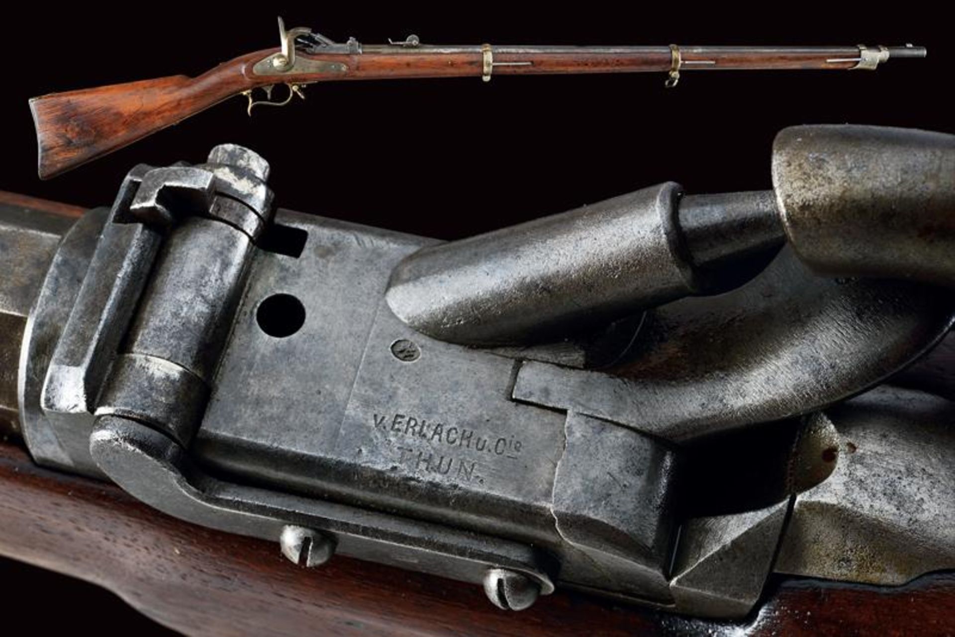 An 1863/67 model breechloading von Erlach rifle