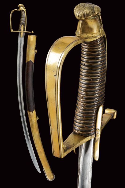 A rare 'Chasseur a cheval' officer's sabre