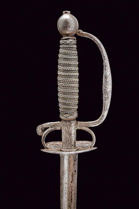 A silver decorated small sword - Image 3 of 6