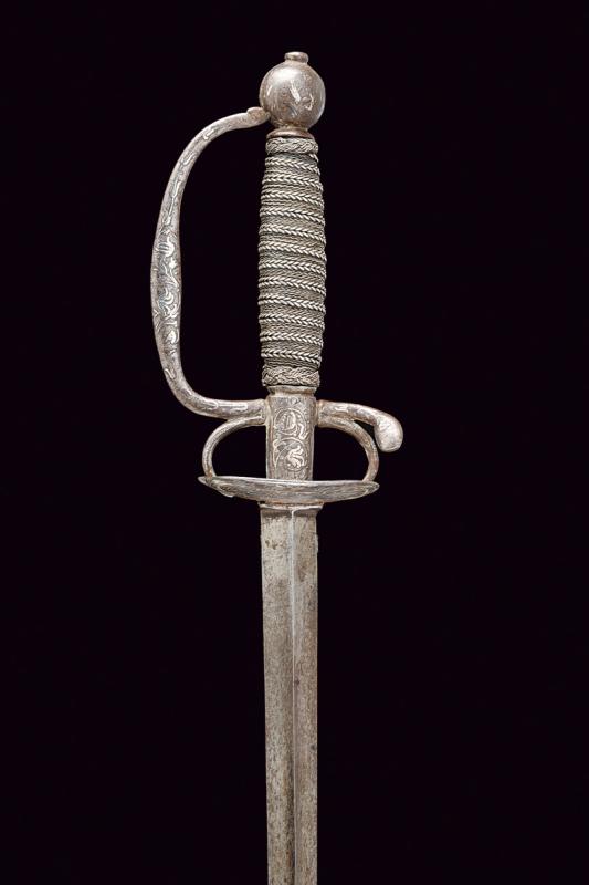 A silver decorated small sword - Image 2 of 6