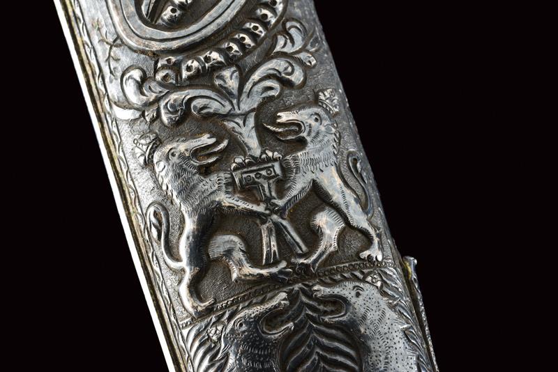An exceptional silver mounted yatagan - Image 9 of 16