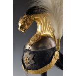 A magnificent helmet of the last commander of the Noble Guard, Pope Paul VI period