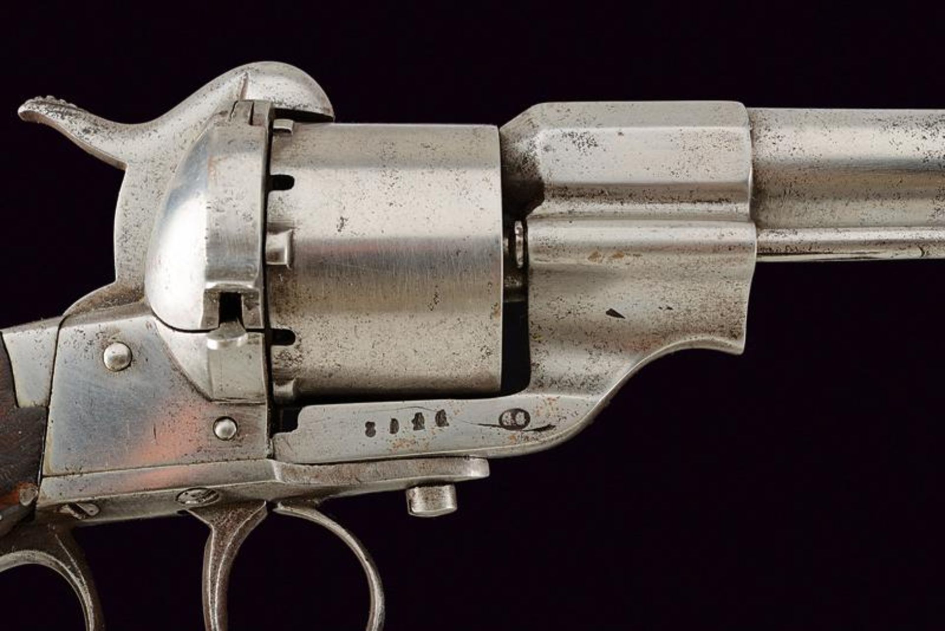 A 'Short Type' Glisenti pinfire revolver - Image 2 of 5