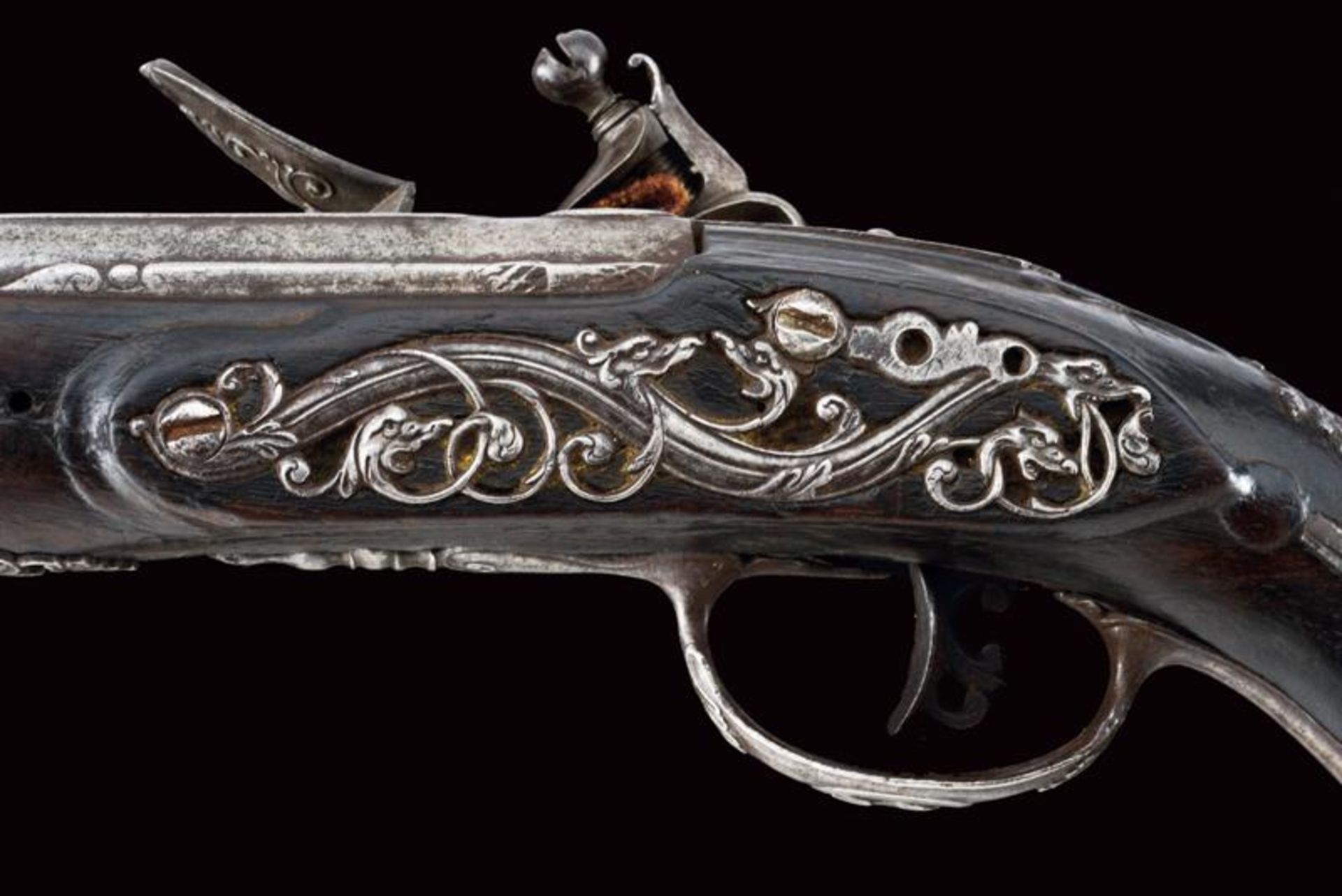 A rare flintlock pistol by Picin Frusca - Image 5 of 8