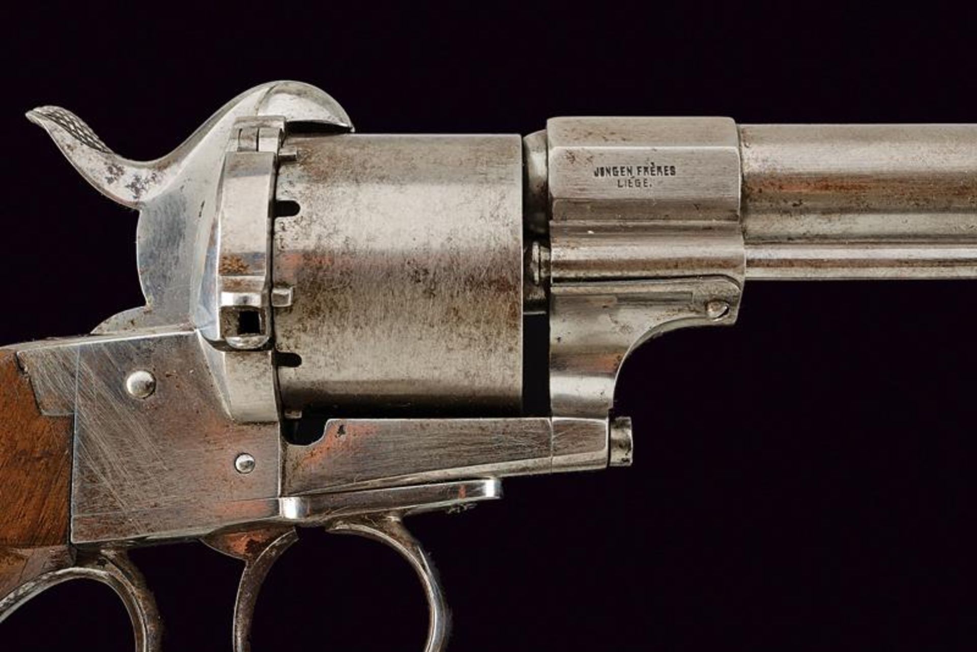 A Lefaucheux pinfire revolver by Jongen Freres based on the 1858/1859 model - Image 2 of 5