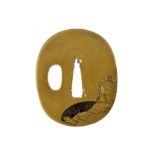 An interesting tsuba signed Jugakuken Tani Motosada