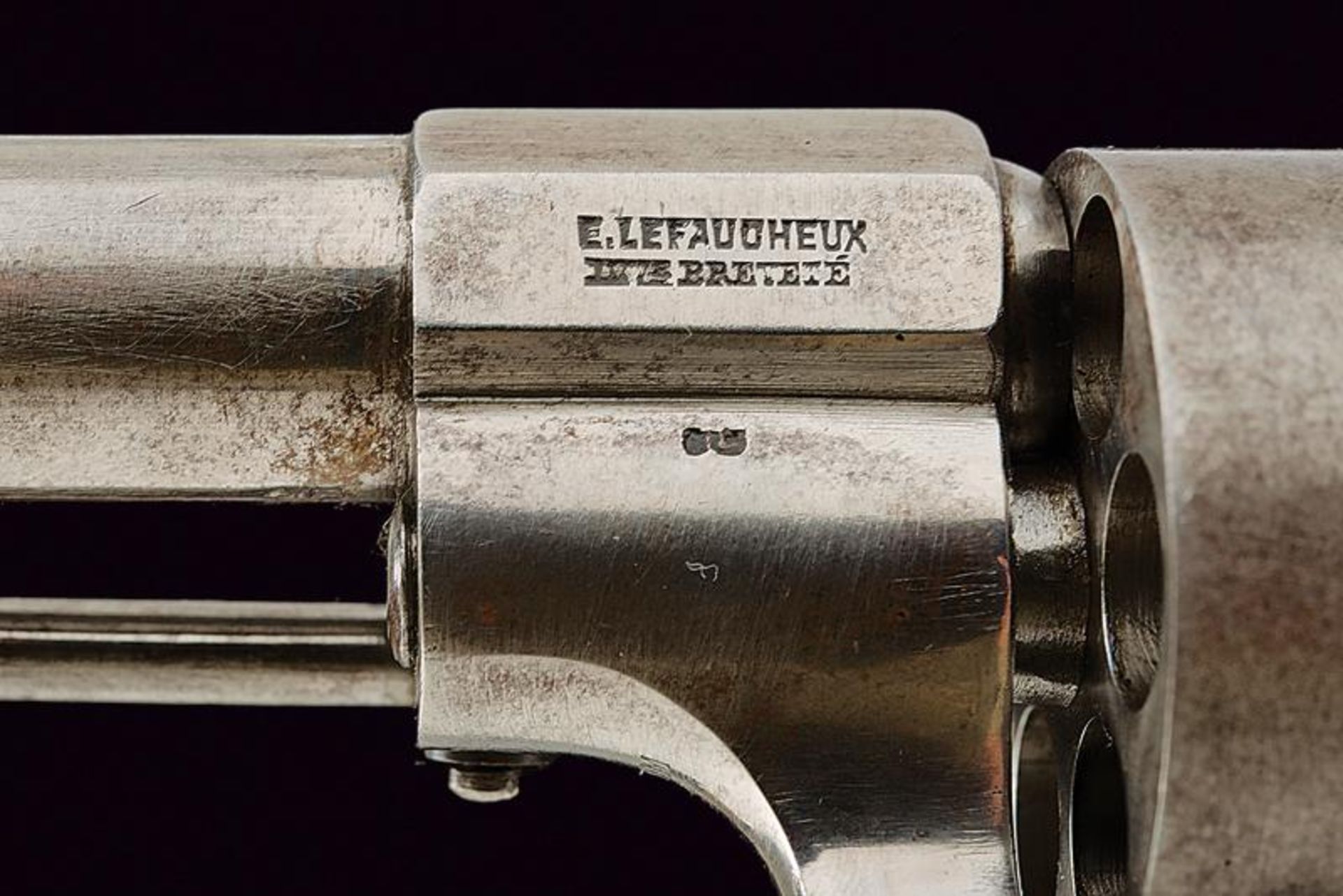 A Lefaucheux pinfire revolver by Jongen Freres based on the 1858/1859 model - Image 5 of 5