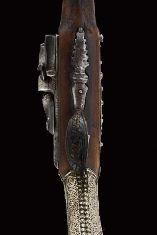 A beautiful silver mounted flintlock pistol in Ali Pasha style - Image 11 of 12