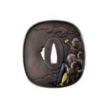 A beautiful tsuba signed Riuso Hogen (Kyotoshi)