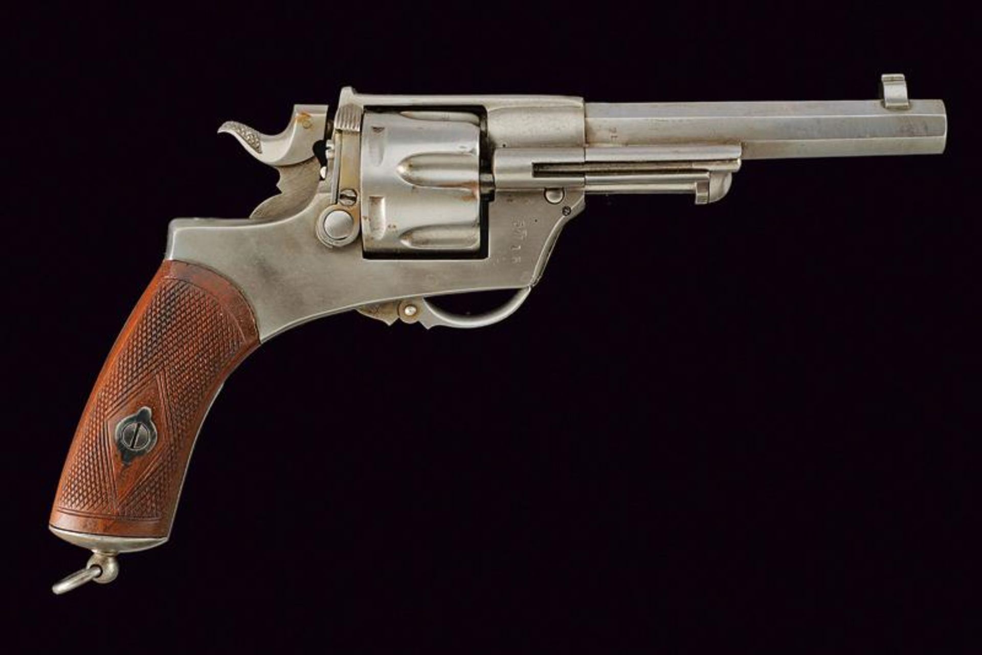 A rare modifed 1874/1889 model transition revolver