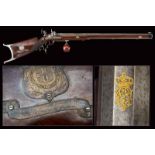 A beautiful presentation percussion target rifle, gifted by King Victor Emmanuel II