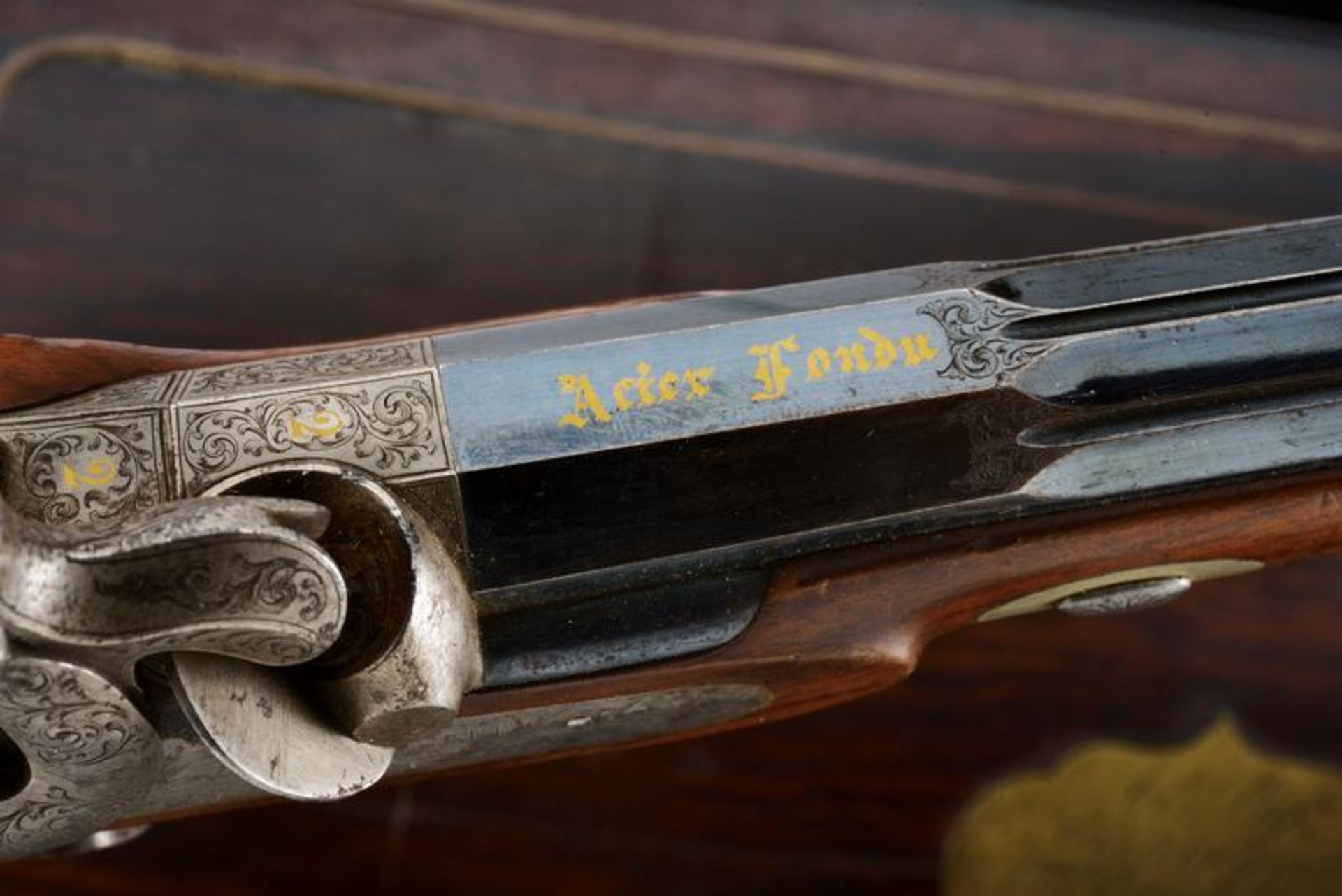 A fine pair of cased percussion pistols by J. B. Ronge, shooting tournament 1st price - Image 9 of 11