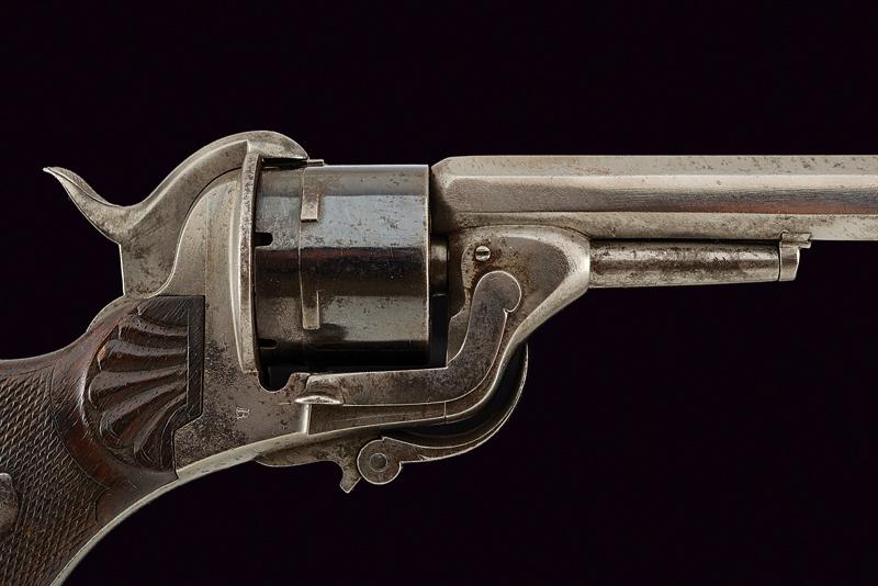 A Comblain pinfire revolver - Image 2 of 6