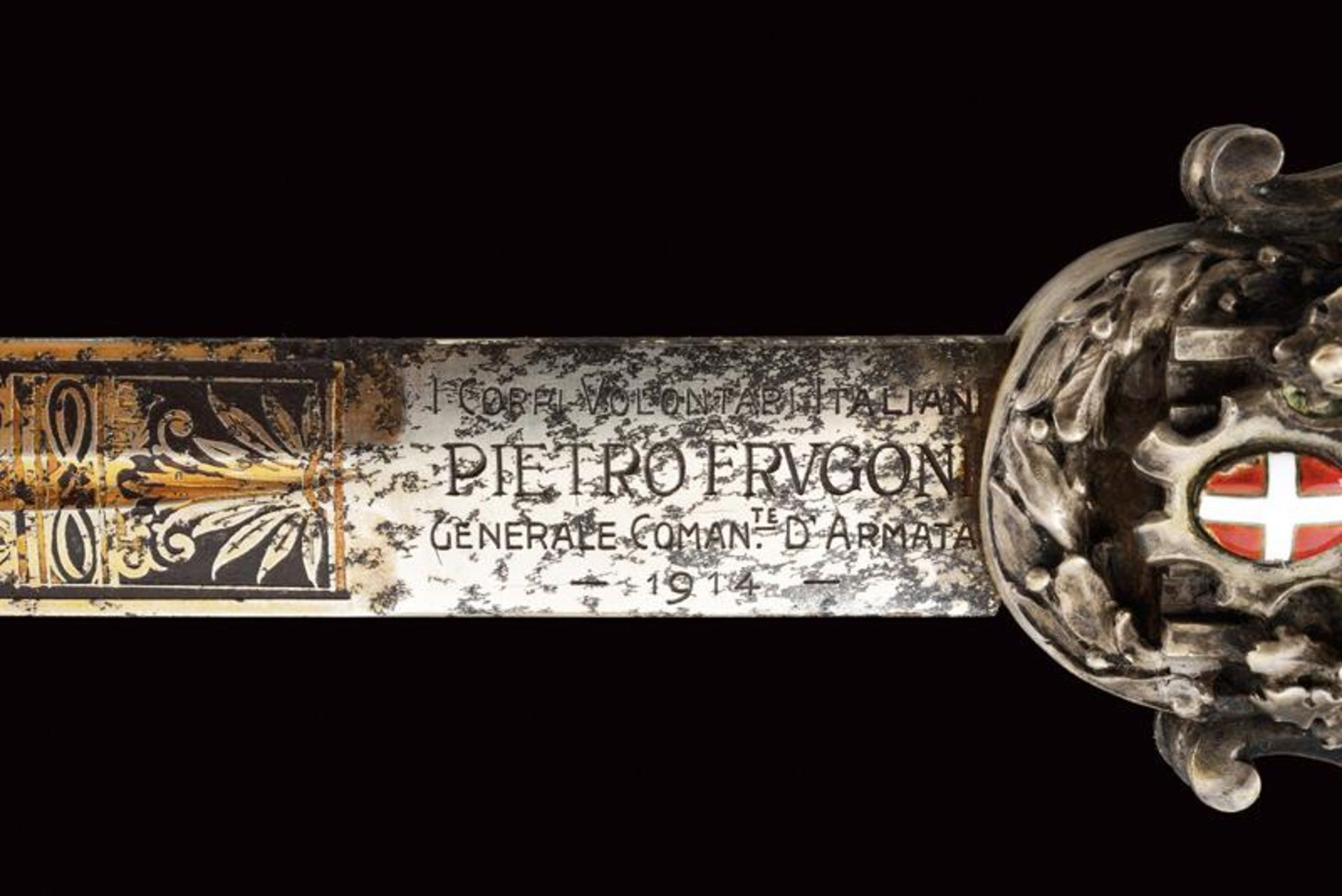 A presentation sword for General Pietro Frugoni - Image 5 of 9
