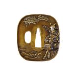 A beautiful tsuba signed Tsuneshige