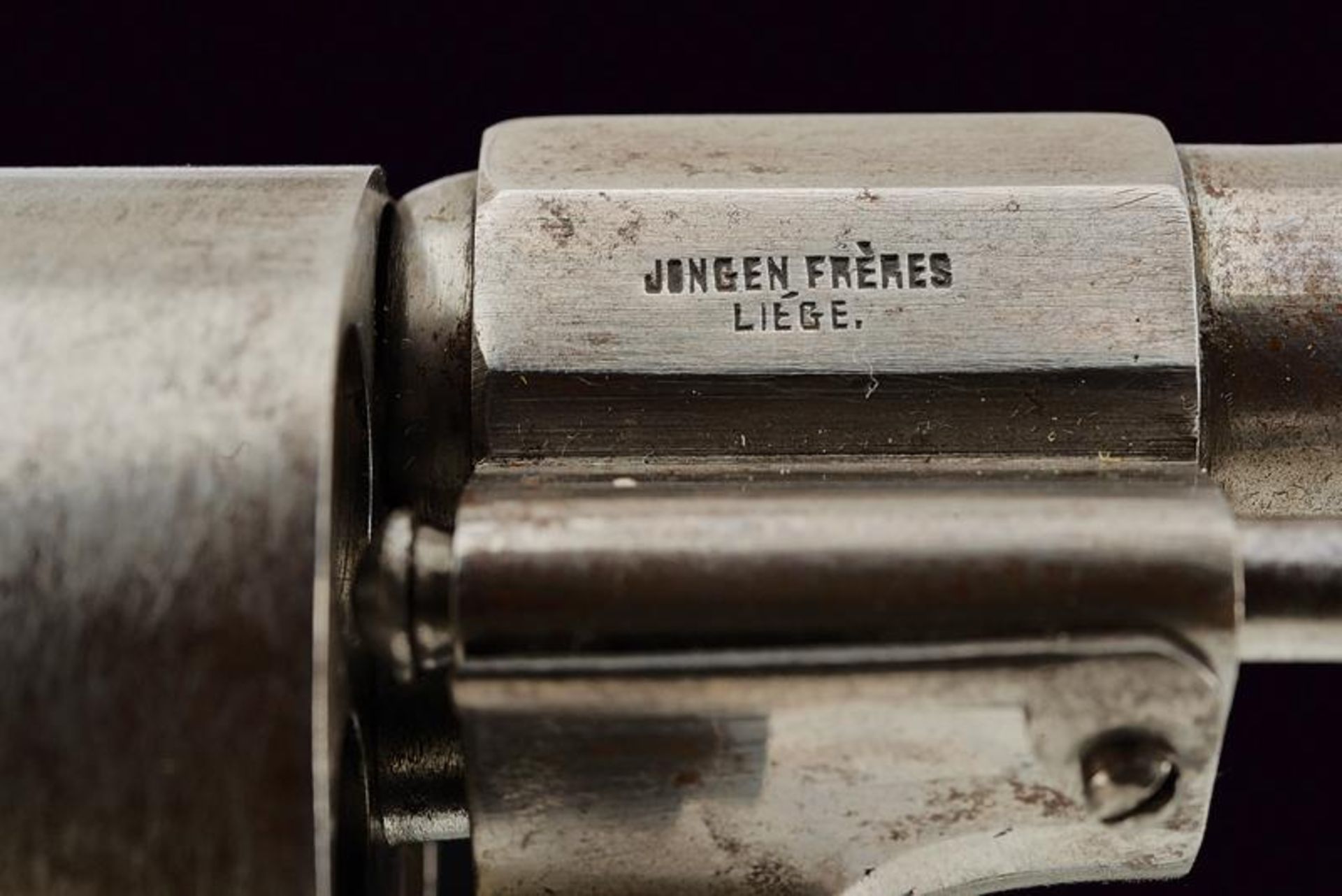 A Lefaucheux pinfire revolver by Jongen Freres based on the 1858/1859 model - Image 3 of 5