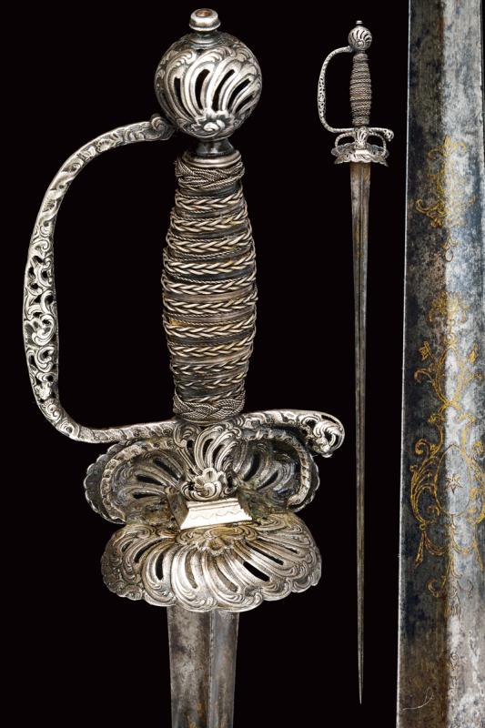 A fine silver-hilted small sword