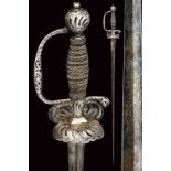A fine silver-hilted small sword