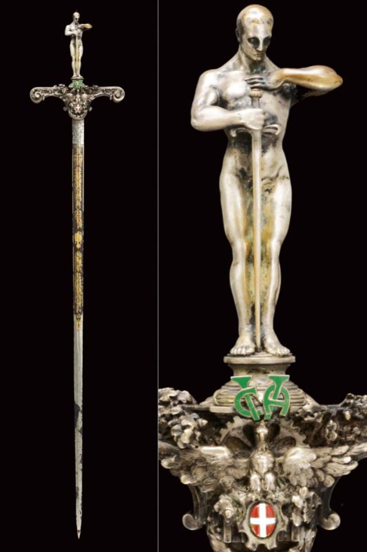 A presentation sword for General Pietro Frugoni