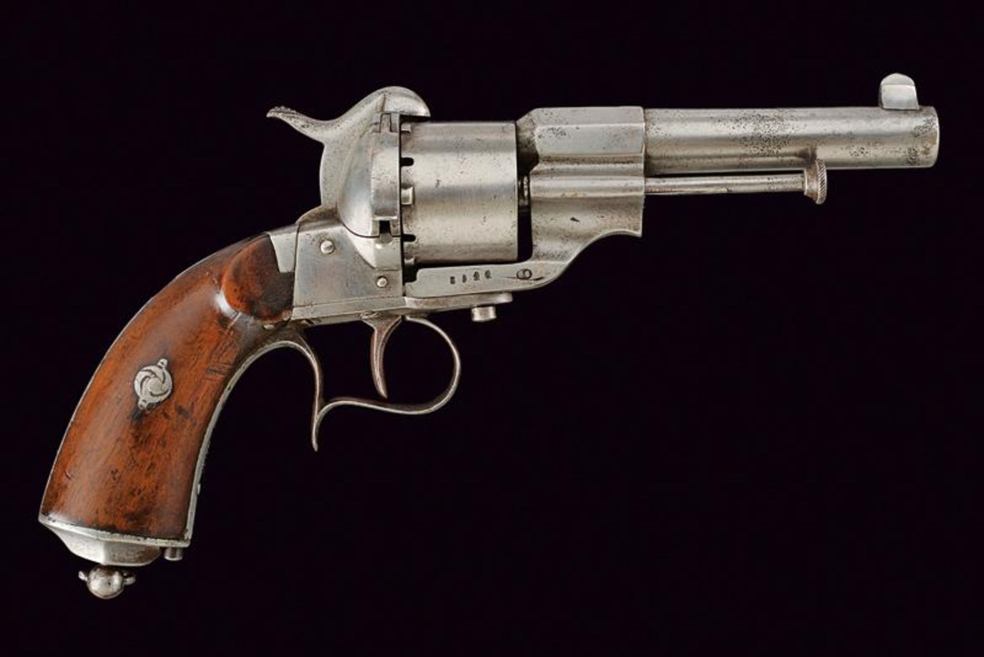 A 'Short Type' Glisenti pinfire revolver