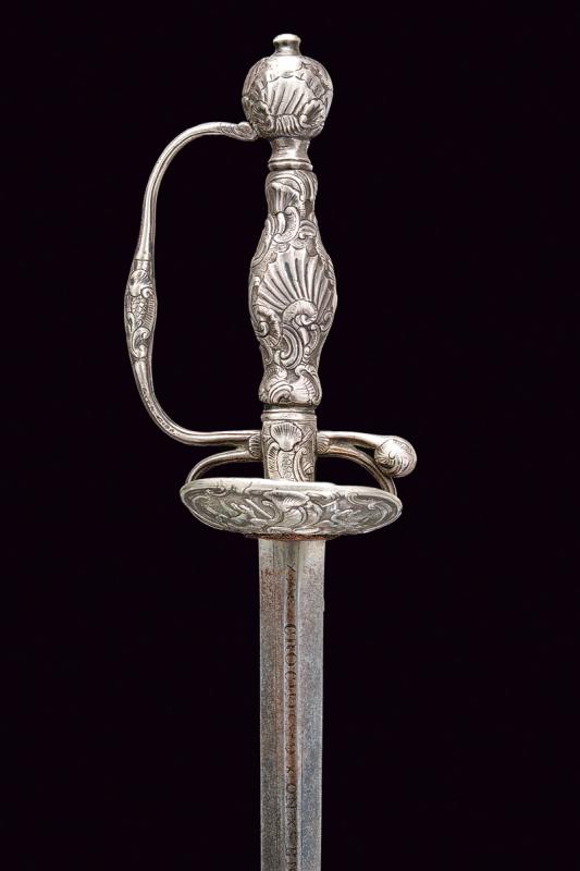 A beautiful silver-hilted small sword - Image 2 of 8