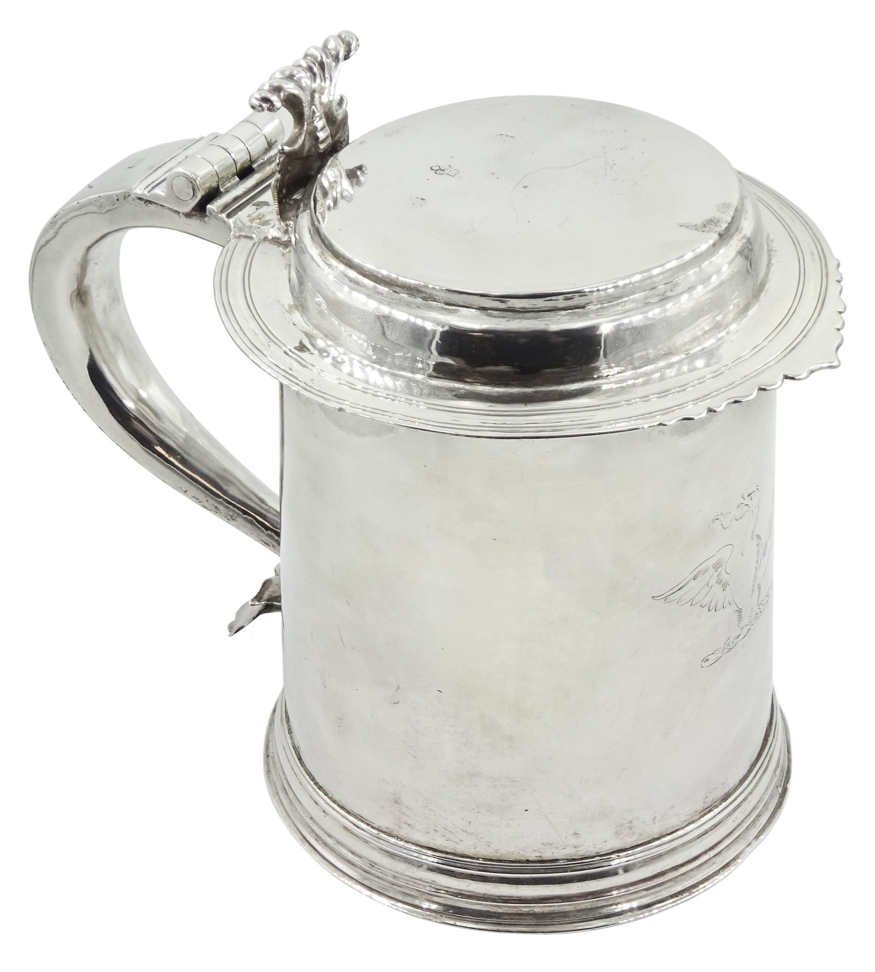 Queen Anne silver tankard