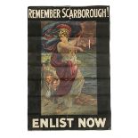 Edith M Kemp-Welch (British 1870-1941): 'Remember Scarborough! Enlist Now'